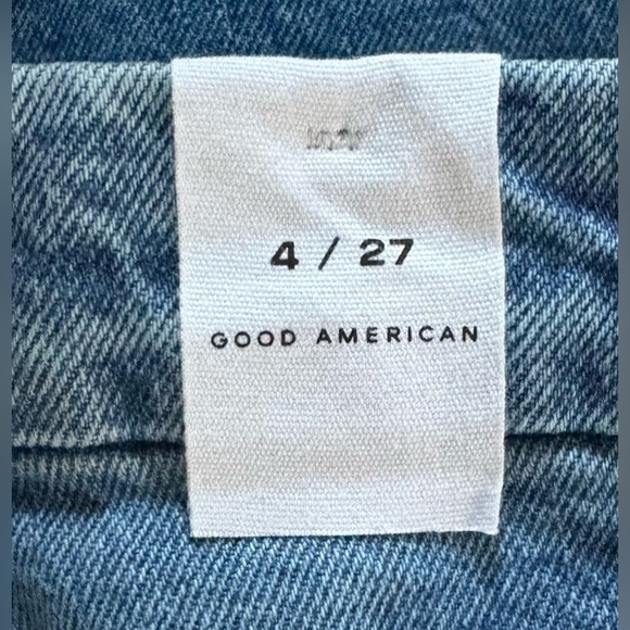 NEW w/TAGS Good American Girlfriend High-Rise Cropped Jean Size 4/27 - Picture 10 of 12